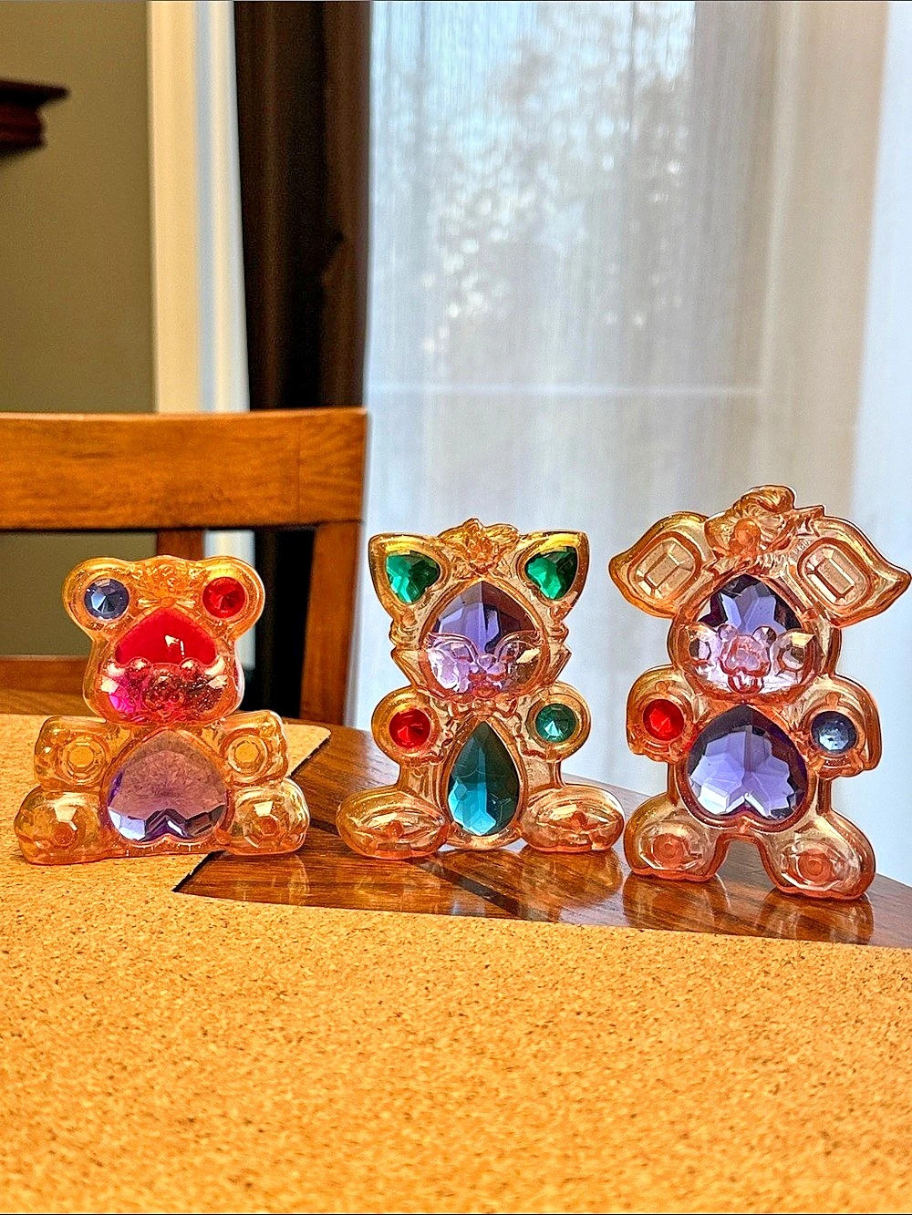 VINTAGE 1990s Toy Figure TREASURES ROCKS SUN SPARKLER PETS SET RARE 90s Toys